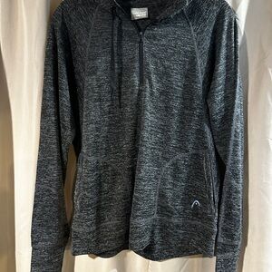 Head Black and Gray Men's Hoodie